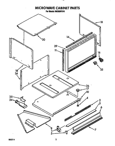 Microwave cabinet