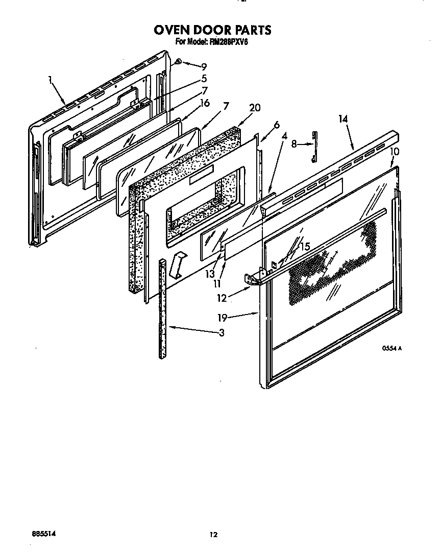 Oven door