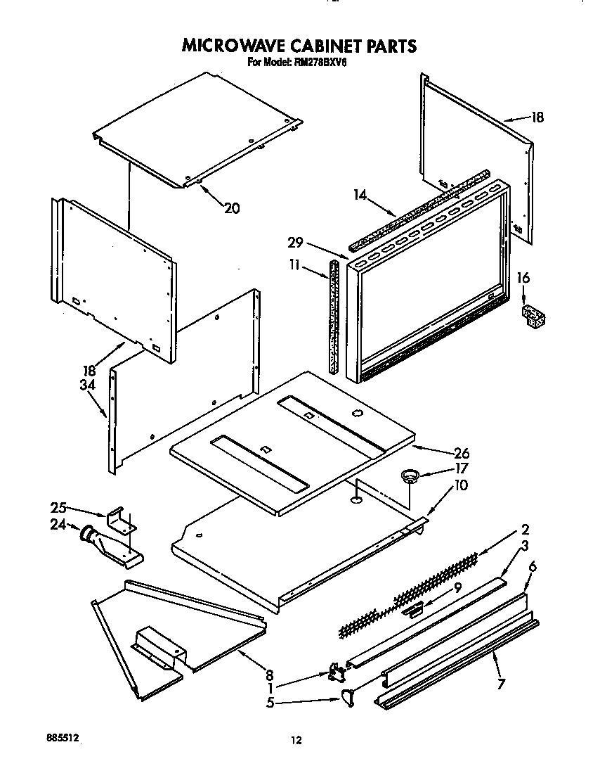 Microwave cabinet
