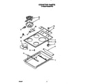 Whirlpool RC8200XYW0 cooktop diagram