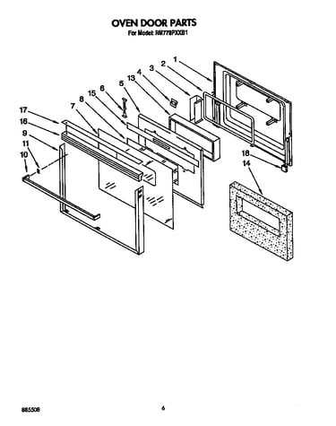 Oven door