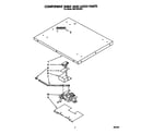 Whirlpool RM778PXXB1 component shelf and latch diagram