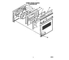 Whirlpool RS677PXYB0 oven door diagram