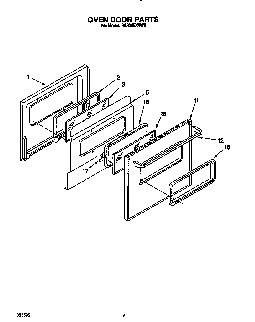 Oven door