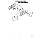 Whirlpool RF310PXAW0 control panel diagram