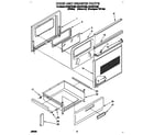 Whirlpool RF310PXAW0 door and drawer diagram