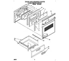 Whirlpool RF370PXYW2 door and drawer diagram