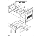 Whirlpool RF316PXYW2 door and drawer diagram