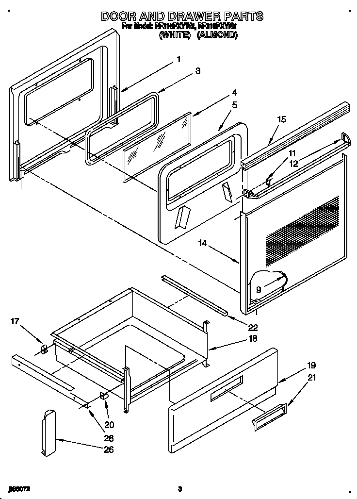 Door and drawer