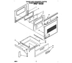 Whirlpool RF314PXYW2 door and drawer diagram