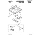 Whirlpool RF376PCYW2 cooktop diagram