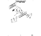 Whirlpool RF376PCYW2 control panel diagram