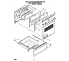 Whirlpool RF376PCYW2 door and drawer diagram