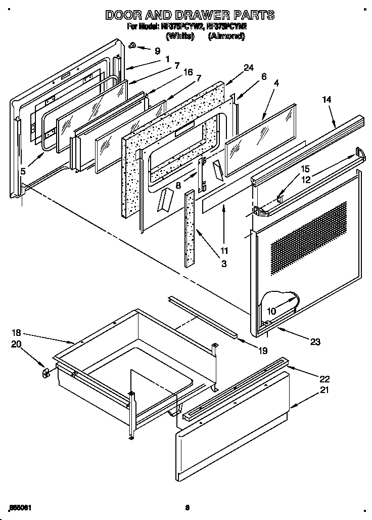 Door and drawer