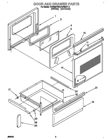 Door and drawer