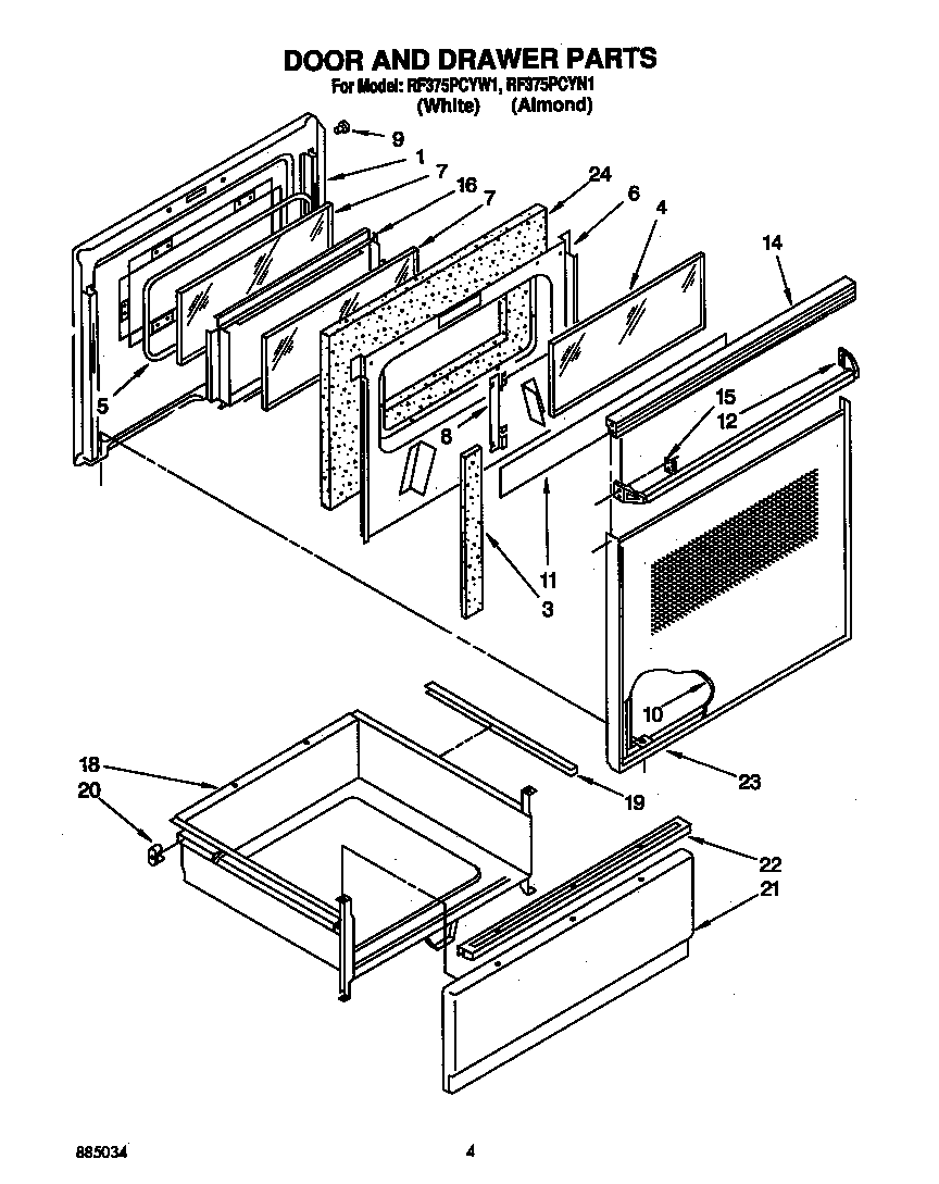 Door and drawer