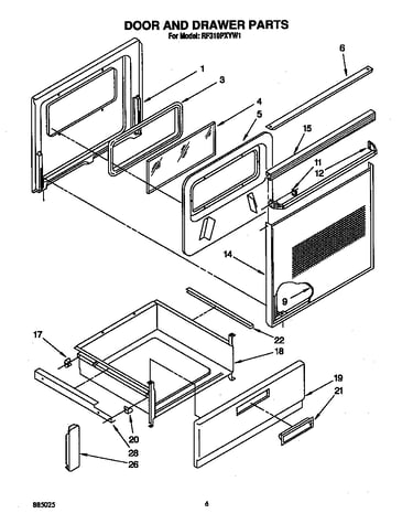 Door and drawer