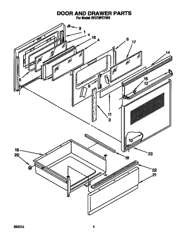 Door and drawer