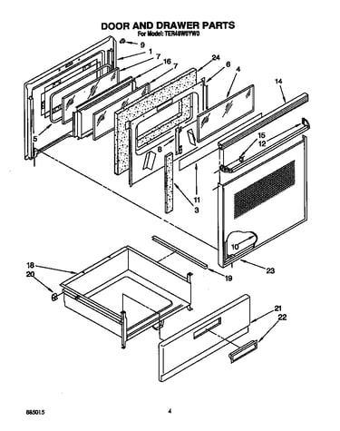 Door and drawer