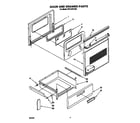 Whirlpool RF314PXYW0 door and drawer diagram