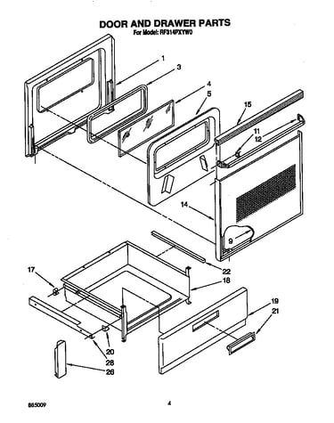 Door and drawer