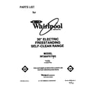 Whirlpool RF385PXYW0 front cover diagram