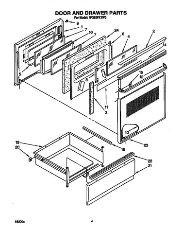 Door and drawer