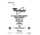 Whirlpool RF376PXYW0 front cover diagram