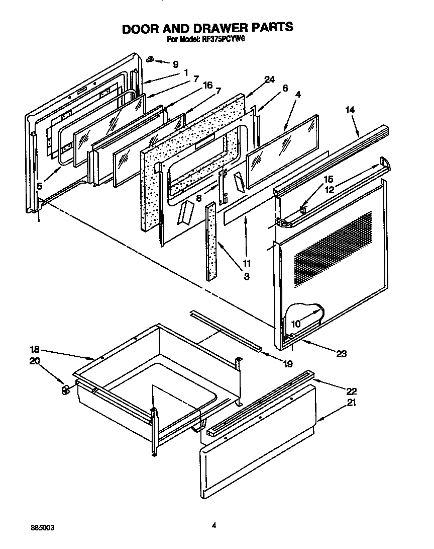 Door and drawer