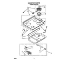 Whirlpool RF370PXYW0 cooktop diagram