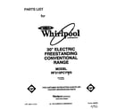 Whirlpool RF315PCYW0 front cover diagram