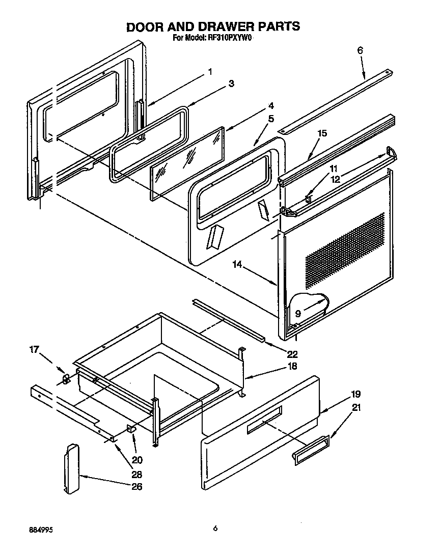 Door and drawer