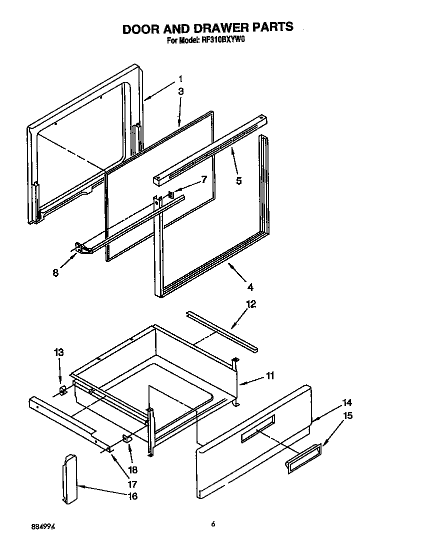 Door and drawer