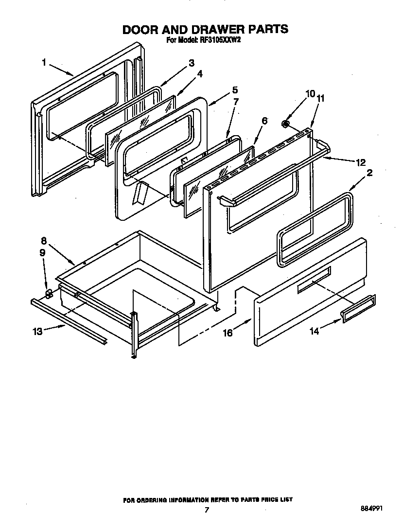 Door and drawer