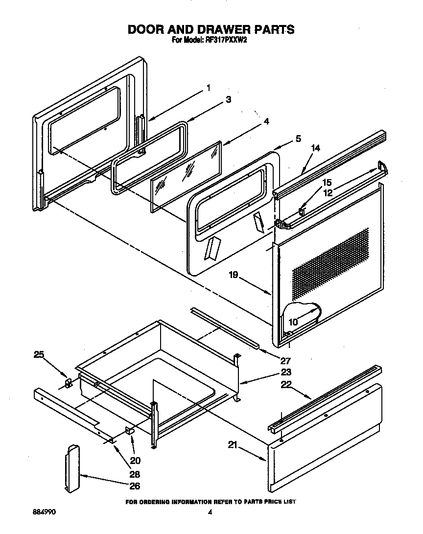 Door and drawer