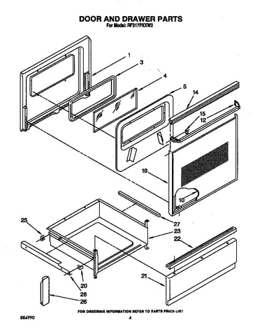 Door and drawer