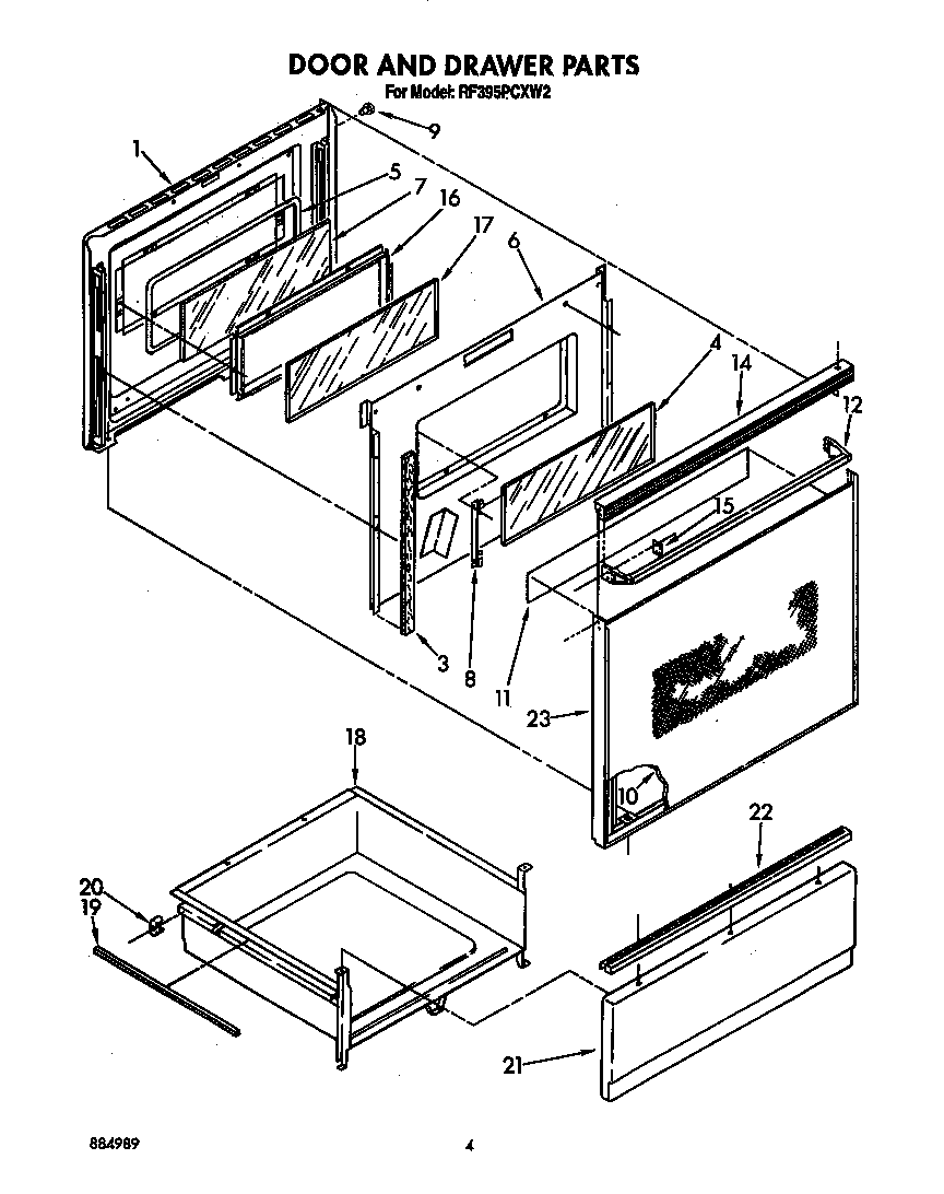 Door and drawer