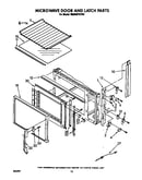 Microwave door and latch