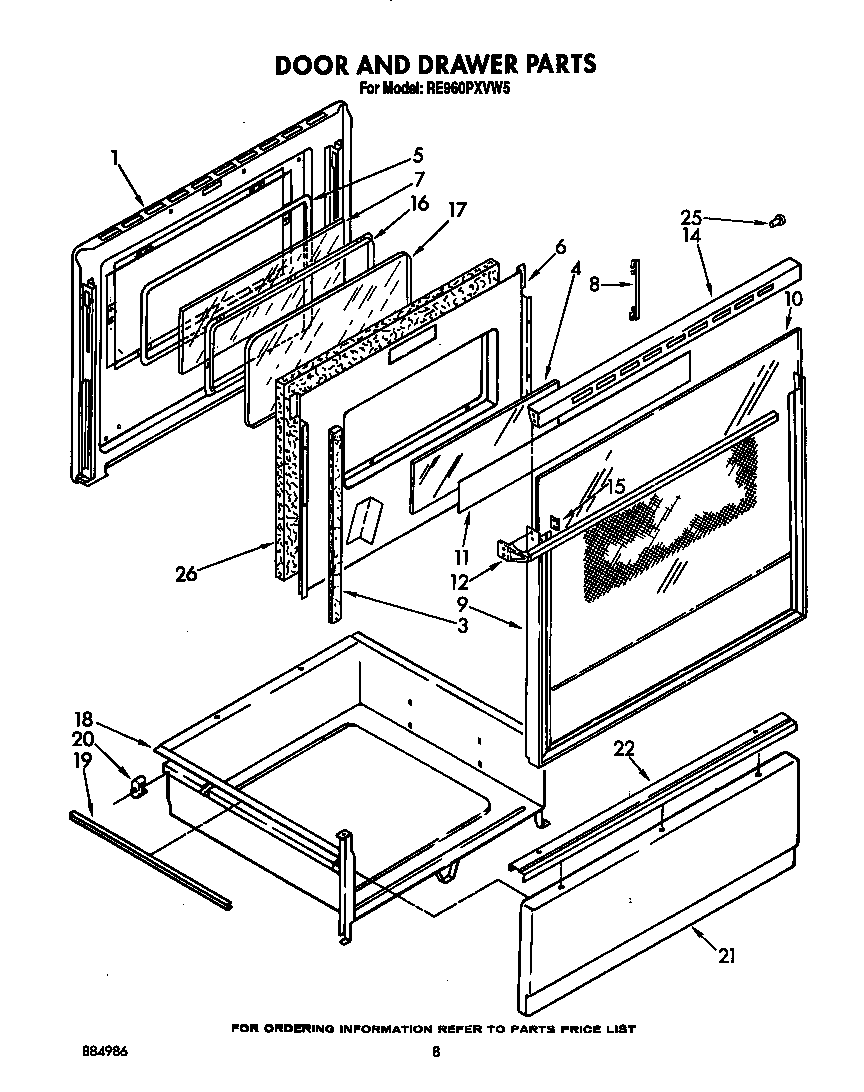 Door and drawer