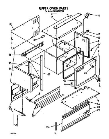Upper oven