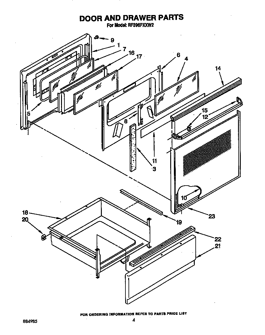 Door and drawer
