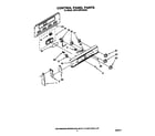 Whirlpool RF316PXXW2 control panel diagram