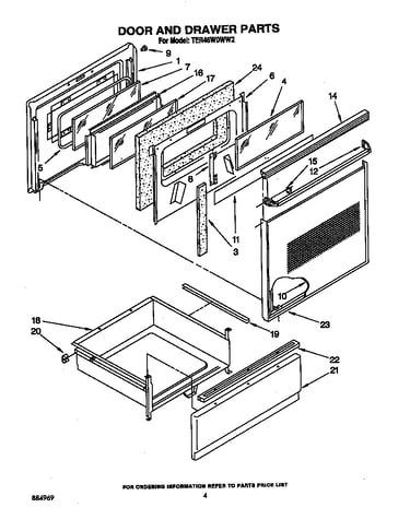 Door and drawer