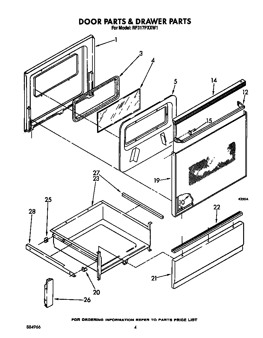 DOOR PARTS AND DRAWER