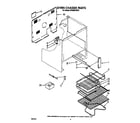 Whirlpool RF396PXXW1 oven chassis diagram