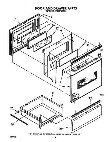 Door and drawer