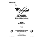 Whirlpool RF377PXXW1 front cover diagram