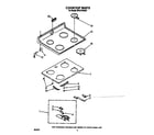 Whirlpool RF377PXXW1 cooktop diagram