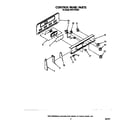 Whirlpool RF377PXXW1 control panel diagram