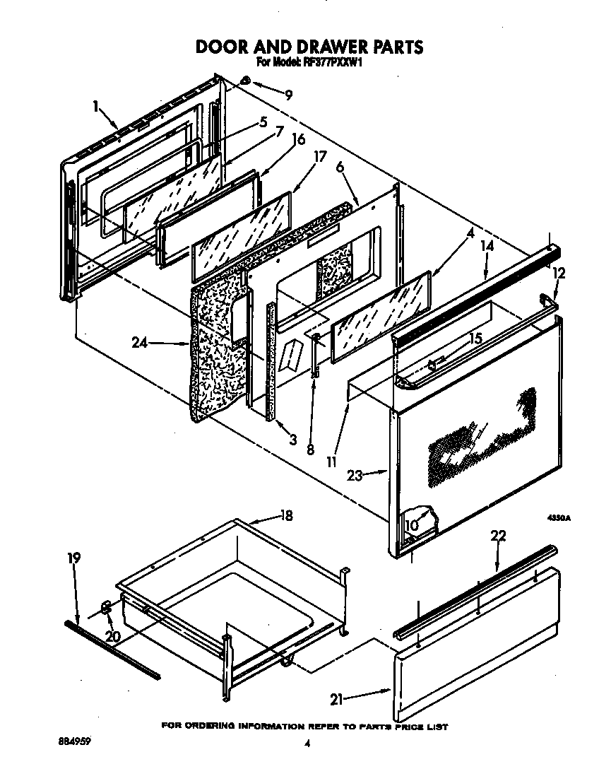 Door and drawer